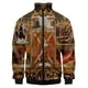 thumbnail image 2 of Chaqueta de hombre con estampado 3D de mural de lujo barroco retro, sudadera de exterior de aristocracia medieval, chaqueta de gran tamaño, abrigo, ropa de calle, 2 of 5