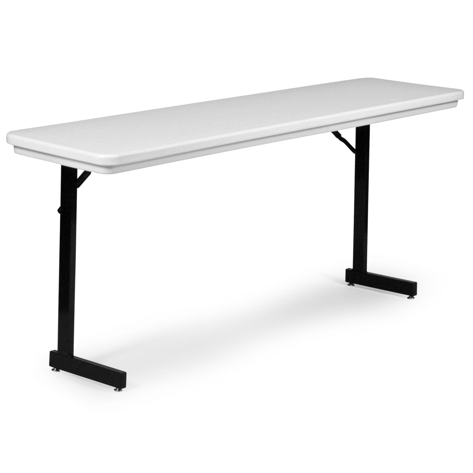 Correll 72 In Rectangle Plastic T Leg Folding Table Com