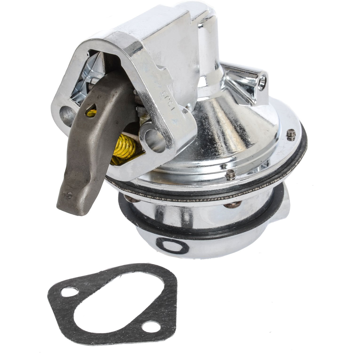 JEGS High-Flow Mechanical Fuel Pump Small Block Chevy 265-283-327-350-400 [170 gph, Chrome]