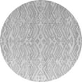 thumbnail image 1 of Ahgly Company Indoor Round Abstract Gray Modern Area Rugs, 6' Round, 1 of 4