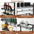 thumbnail image 4 of 1Pc 6-Tier Carbon Steel  Over The Door Organizer for Closet Kitchen Bathroom Pantry, 110LBS Loading Pantry Behind Door Storage, 4 of 8