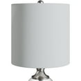 thumbnail image 2 of 20,75" Nickel Brossé Clair Ride Lampe de Table W / Abat-Jour, 2 of 5