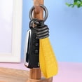 thumbnail image 4 of hengsof Leather Car Key Fob Keychain, Non-metallic Car Key Rope Lanyard Holder, No Metal Scratch, 4 of 6