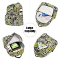 thumbnail image 5 of FORMRS Mini Backpack Purse for Women Travel Daypack Casual Shoulder Bag, Beige Flower Pattern, 5 of 7