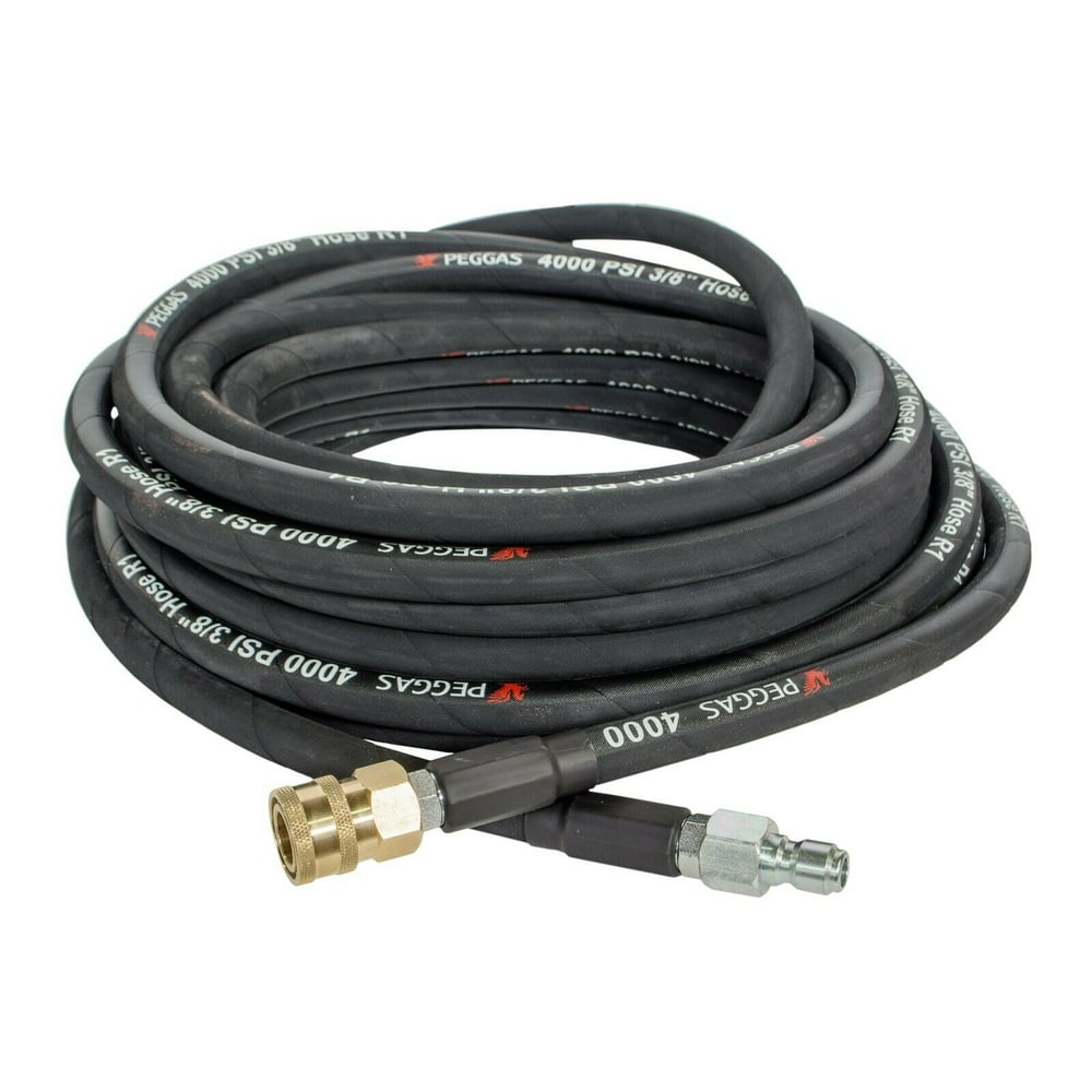 50ft. Steel Braided Gas Pressure Washer Hose 4000 PSI 3/8" High Quality