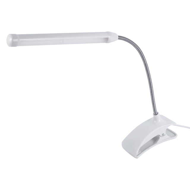DEWIN Lampe à Clipser, Lampe de Lit de Bureau USB LED Pince à Clipser Table de Lit Bureau d'Étude Lampe de Lecture 1 Pce (Blanc)
