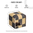 thumbnail image 4 of Saiise Chess Board With Pawns Pattern Square Leather Tissue Box Cover for Home Office Car Table, PVC Waterproof Durable Stylish Design, 4 of 7