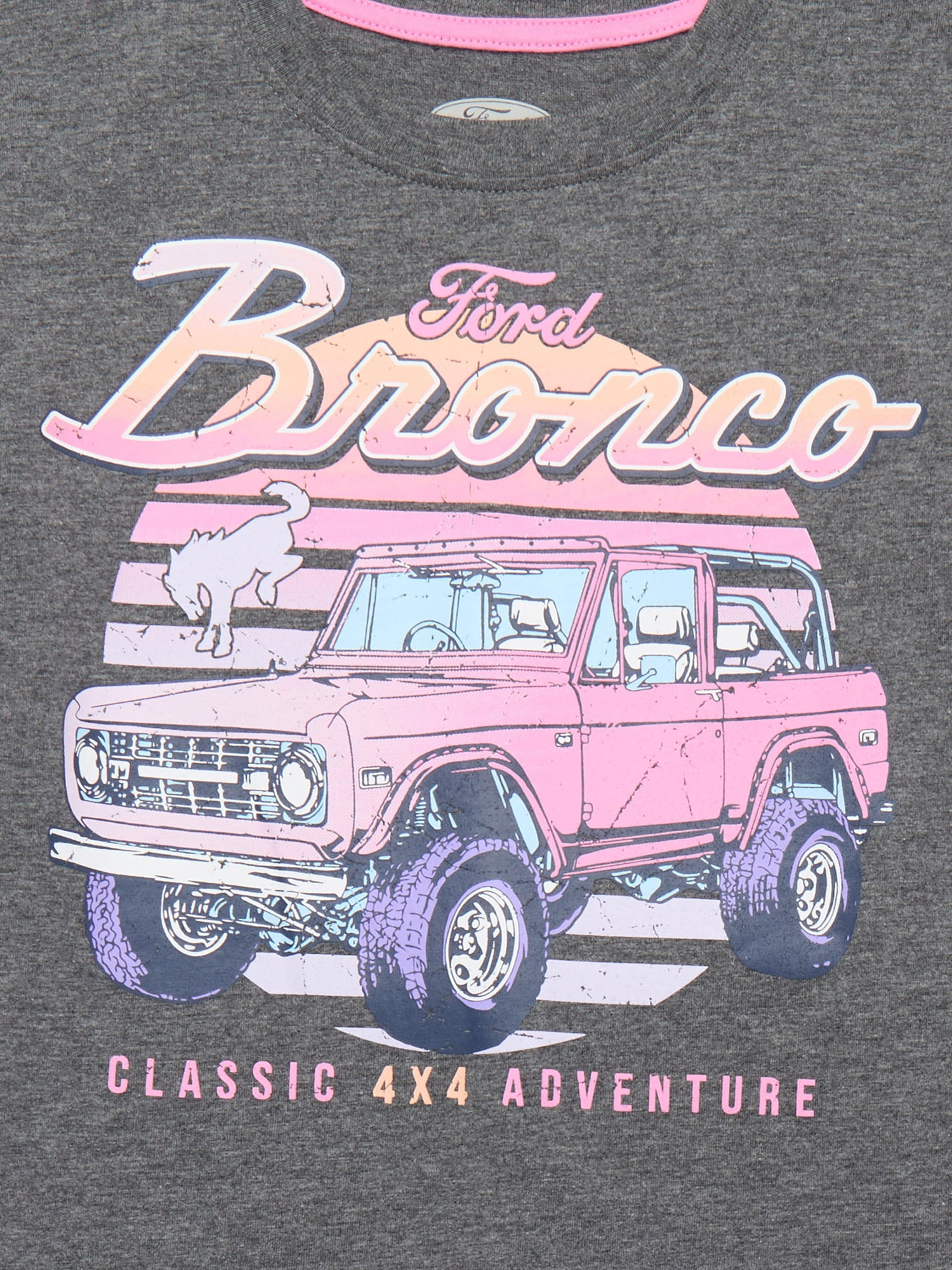 Ford Bronco Toddler Girls Graphic Tee and Bike Shorts Set, 2-Piece, Sizes 2T-5T