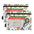 thumbnail image 5 of FORMRS 2 Pack Pencil Pouch for 3 Ring Binder with Clear Window Zipper Case, Purple Vegetables Pattern, 5 of 6