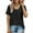 Black, variant on YYDGH Womens Blouses Summer Casual T-Shirts Short Sleeve V Neck Tunic Tops for Leggings