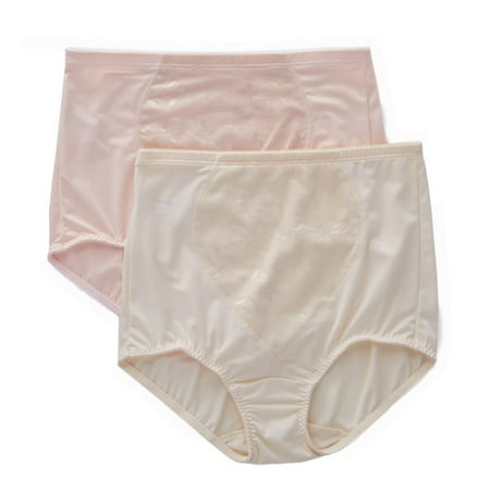 Bali - Women's Bali X710 Firm Control Tummy Panel Brief Panty - 2 Pack ...