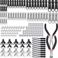 thumbnail image 1 of 194 Pcs Zipper Repair Kit, Replacement Zip Slider Zipper Replacement with 2 Mini Pliers, for Garment, Bag, Jackets,Tents, 1 of 8