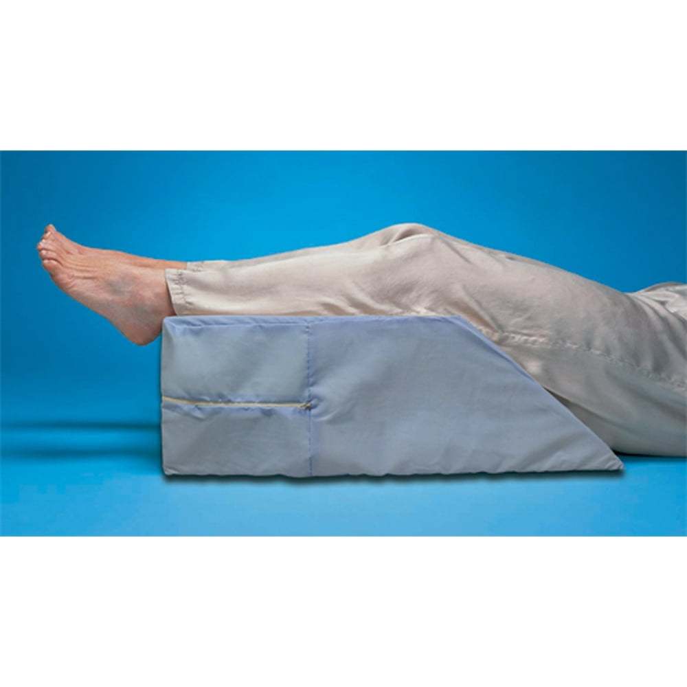 Elevating Leg Rest Pillow with Rest Blue Polycotton Zippered Cover 23