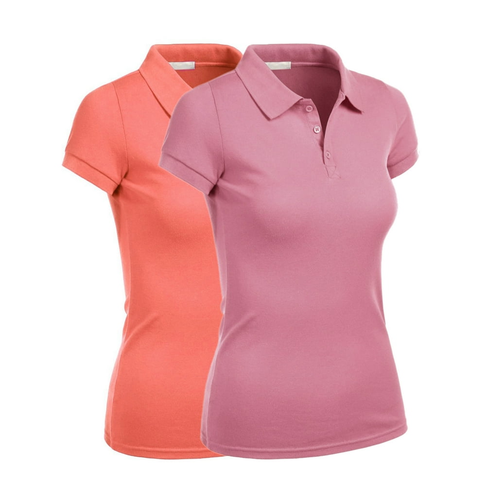 Essential Basic Women Junior Short Sleeve Pique Polo Golf School