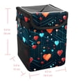 thumbnail image 5 of Electrocardiogram Foldable Car Trash Can with Lid, Leak-Proof Mini Trash Can, Hanging Storage Bag for Car, 5 of 6