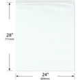 thumbnail image 2 of Plymor 24" x 28" (Case of 100), 4 Mil Heavy Duty Zipper Reclosable Plastic Bags, 2 of 3