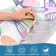 thumbnail image 4 of Dreamtimes Beautiful Colorful Butterfly Valance Curtains for Kitchen or Bathroom, 54x18in Valances Window Treatment Rod Pocket Drape Light Filtering Living Room Bedroom Decor, 4 of 6