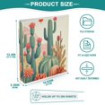 thumbnail image 5 of Flowers and Cactus 3 Ring Binders 1.5 inch Hardcover File Folders with Interior Pockets A4 Size Organizer for School Office Hospital Set of 2, 5 of 8