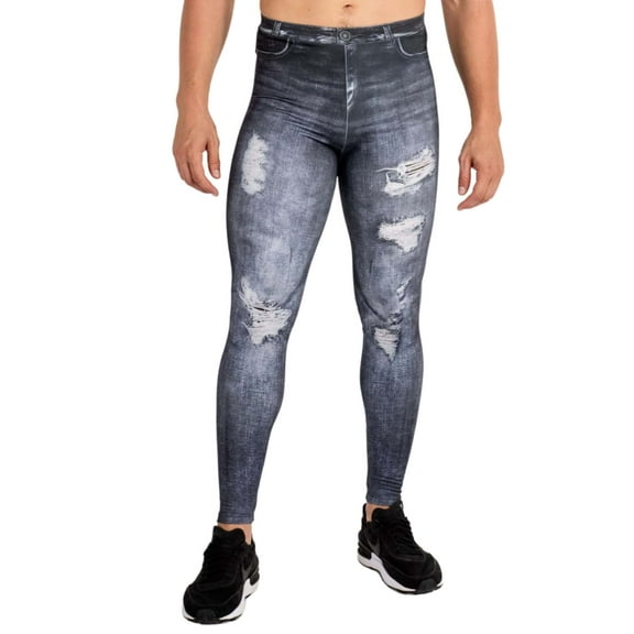 Black Jean Johnny Meggings