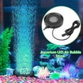 thumbnail image 1 of Garosa LED Aquarium Air Bubble Stone Light Color Changing Lamp Fish Tank Decor EU Plug 100-240V, Aquarium Light Color Stone, Fish Tank LED Stone, 1 of 7