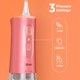 thumbnail image 3 of Irrigador Oral Portátil Bitvae Irrigador bucal inalámbrico, hilo dental de agua para dientes IPX7, hilo dental de agua impermeable, limpiador de dientes recargable por USB, púas dentales de agua, 3 mo, 3 of 8