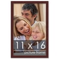 thumbnail image 2 of 11x16 Classic Modern Brown Picture Frame - UV Acrylic, Foam Board Backing, Hanging Hardware, 2 of 8
