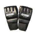 thumbnail image 1 of Greeniant 1 par de guantes de boxeo Boodun, guantes deportivos de medio dedo para hombres, guantes de Muay Thai, guantes de entrenamiento de Kick Boxing Boxeo No.02 Greeniant HW5560-02B, 1 of 6