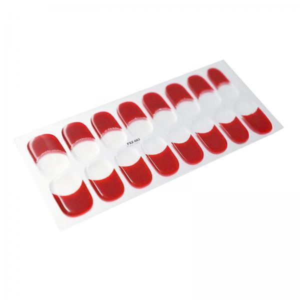 Adhesivos en tiras de esmalte de uñas en gel Strade Fareast Limited para Niñas rojas