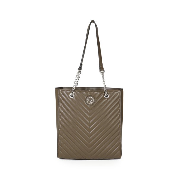 Bolsa Tote acolchada color Verde Olivo Lucentzza 5BLZO22631
