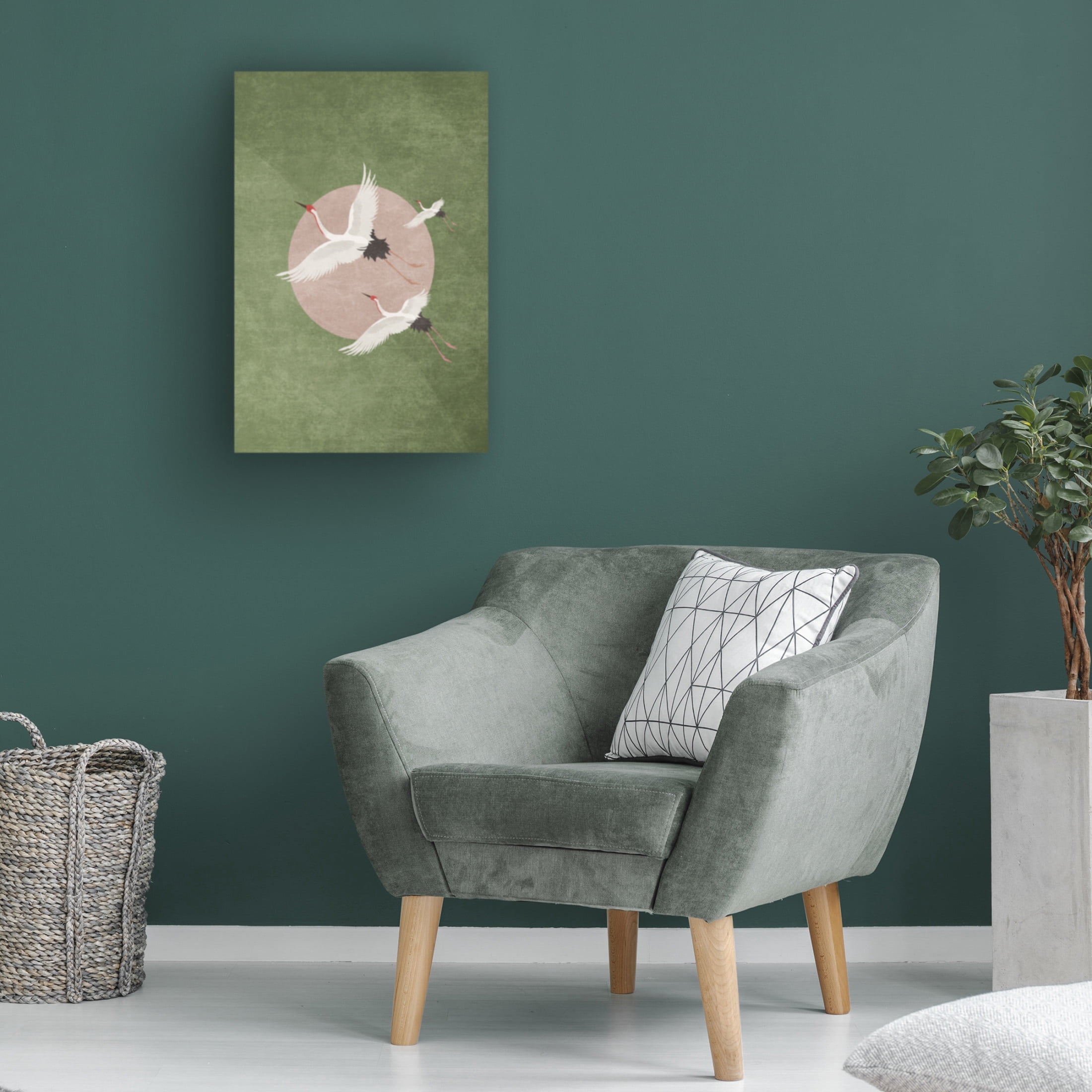 Trademark Fine Art Emel Tunaboylu  Iso A3 Forest Green Canvas Wall Art