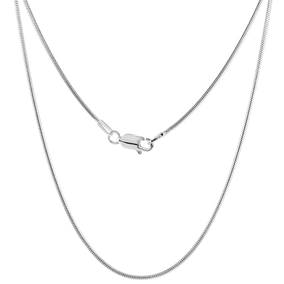 Thin Sterling Silver 1.2mm Snake Chain Anklet for Women Nickel Free Italy 10 inch