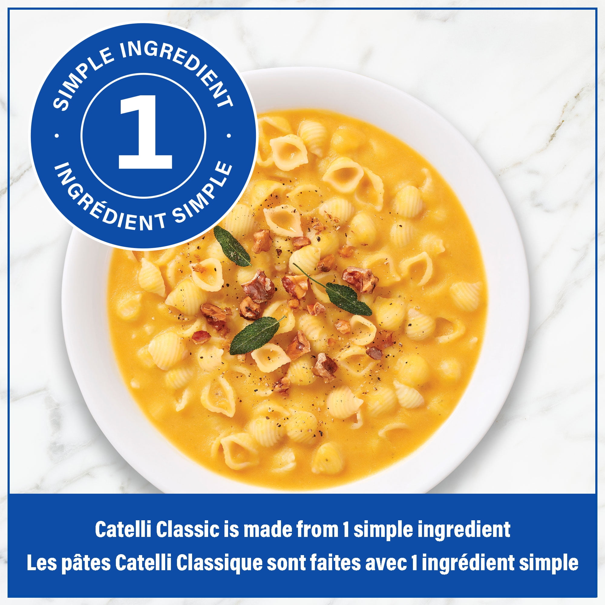 Petites coquilles Catelli Classique entièrement naturelles 375 g