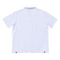 thumbnail image 5 of Mrmaere Men's Collared Button Down Shirt and Shorts Set Short Sleeve 2 Piece Open Front for Beach Travel White XL, 5 of 9