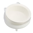 thumbnail image 5 of Cuenco de comida para gatos de doble uso, gran capacidad, inclinado, elevado, de cerámica, cuenco de comida para mascotas con soporte para perros, gatos, mascotas, blanco, 5 of 5