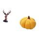 thumbnail image 5 of Figura de cabeza de ciervo,Adorno de cabeza de ciervo,estatua de animal decorativa,Figura de cabeza de ciervo para decoración de mesa creativa,Almohadas de calabaza de Halloween,Almohadas de, 5 of 8