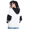 thumbnail image 2 of Women's G-III 4Her by Carl Banks  White/Black San Antonio Spurs Key Player Oversized Hooded Long Sleeve T-Shirt, 2 of 4