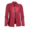 thumbnail image 4 of Zshosam Women's Casual Jackets 2024 Fall Clothes Long Sleeve Open Front Cropped Coat Outwear(,XXXXL), 4 of 5