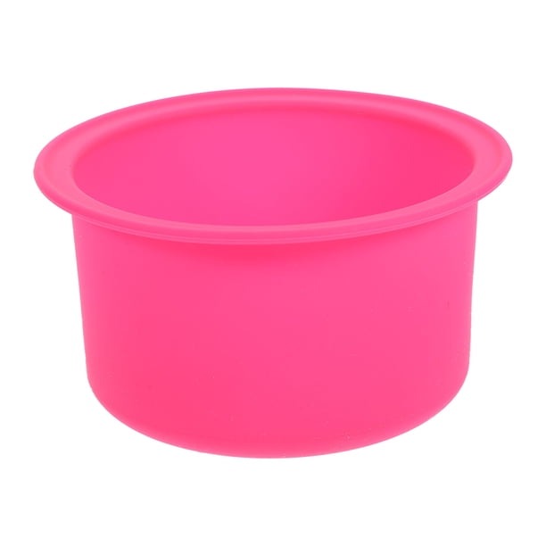 Olla de silicona para derretir cera, recipiente para cera confiable, calentador de cera antiadherente, recipiente interior rosa
