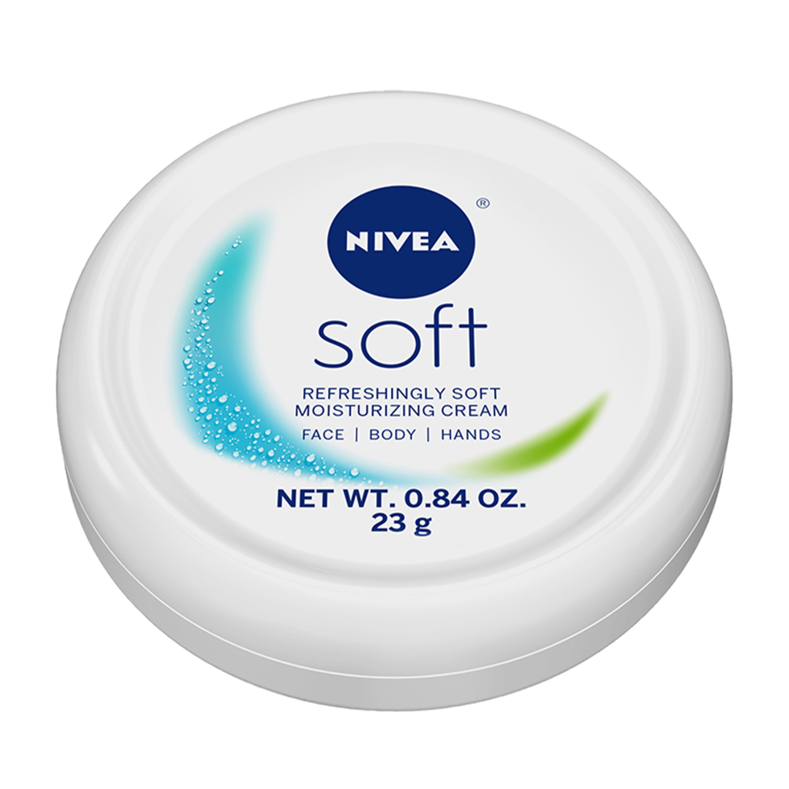 NIVEA Soft Refreshingly Soft Moisturizing Cream, Body Cream, Hand Cream, and Face Cream, 0.84 Oz Jar - Walmart.com