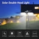 thumbnail image 5 of Lámpara de iluminación solar de doble cabezal para exteriores, resistente al agua, con LED, para paisaje, 5 of 8