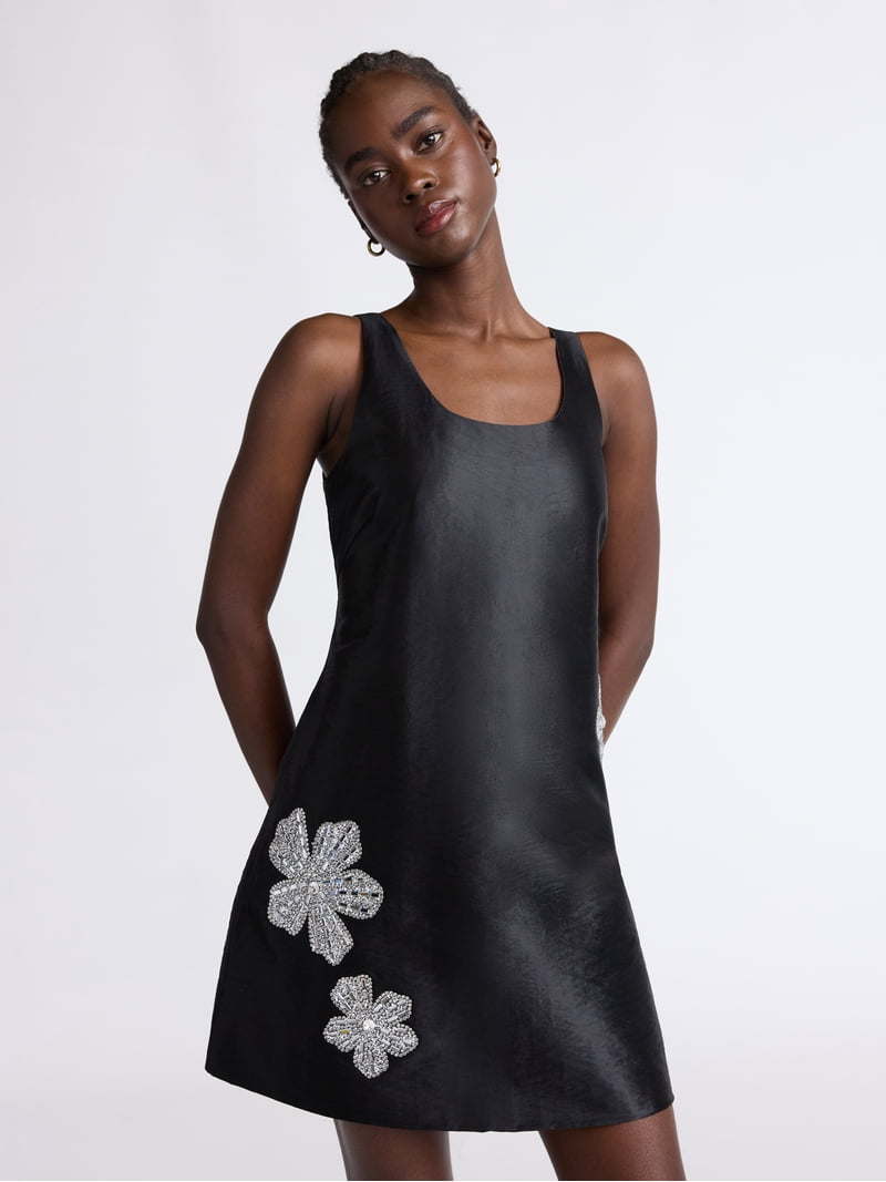 Scoop Women's Embellished Taffeta Mini Dress, Sizes XS-XXL