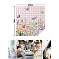 thumbnail image 4 of Wildflowers Cloth Napkins Set of 6 Reusable Dinner Napkins, Spring Watercolor Tulip Floral Leaf Pink Plaid Cocktail Napkin Washable Table Napkins for Wedding/Holiday Party/Baby Shower 20"x20", 4 of 7
