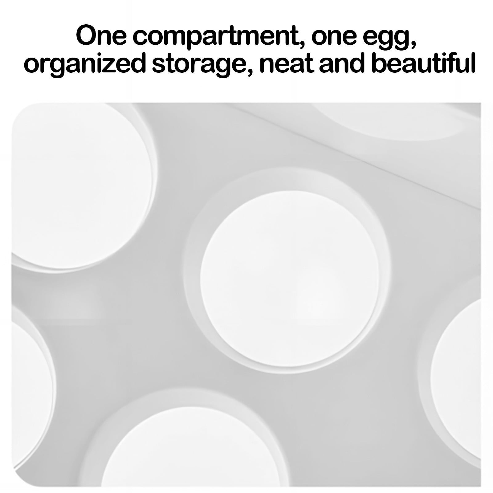 Lunxisen 1 Pcs Egg Storage Container Organizer Rack for Refrigerator Door Kitchen Space Saving Food Preservation Box