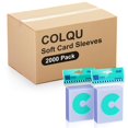 thumbnail image 1 of Fundas para tarjetas coleccionables COLQU de 2000 quilates, 66 x 91 mm, transparentes, 1 of 7