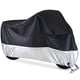 thumbnail image 1 of Funda para motocicleta de poliéster 190T, funda protectora para motocicleta XXXL, color negro y plateado, protección para motocicletas al aire libre contra la lluvia, el viento y el sol, 1 of 5