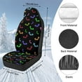 thumbnail image 7 of Uorisanigo Car Seat Covers – Set of 2 Colorful Bat Print Car Seat Cover Front Seats Protectors for Ultimate Comfort & Protection, Easy Installation and Universal Fit for Most Cars SUVs Trucks, 7 of 7