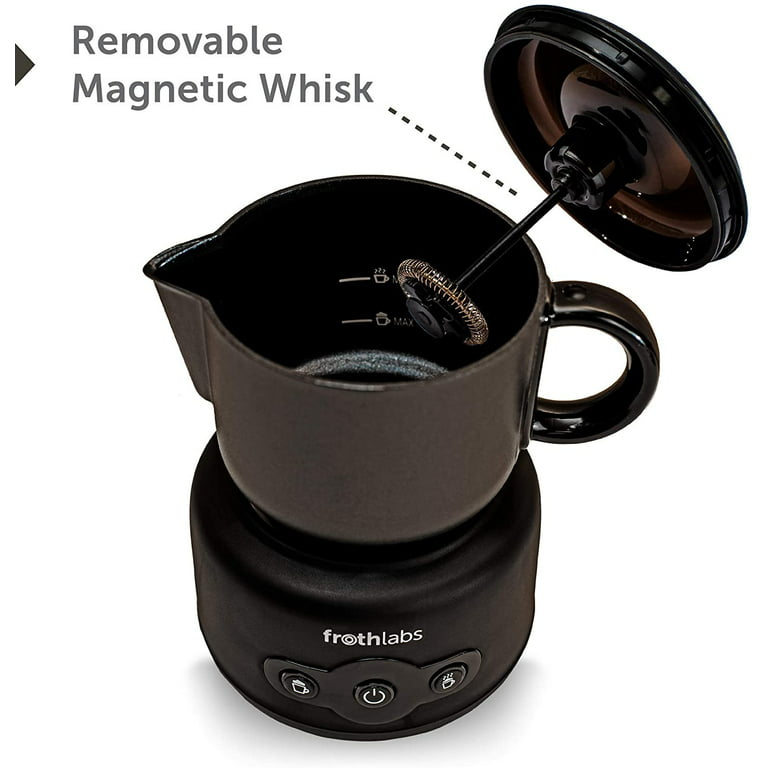 Kalorik Stainless Steel Milk Frother - Black, Dishwasher Safe, Large Size -  Perfect for Lattes and Cappuccinos - MFH 43974 BK in the Coffee Maker  Accessories department at
