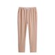 thumbnail image 2 of Pantalones largos para hombre, color liso, informales, a la moda, con cintura elástica, holgados, de pierna ancha, rectos, de poliéster, 2 of 6