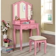 thumbnail image 1 of Bowery Hill 2 Piece Kids Vanity Set in Pink, 1 of 5