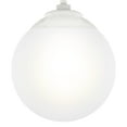 thumbnail image 6 of Hunter - Hepburn 1-light Matte White, Small Flush Mount Light, Dimmable, Modern Style, Globe Shaped, for Bedrooms, Dining, Living Rooms - 19021, 6 of 8